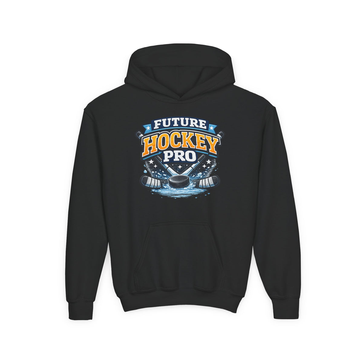 Future Hockey Pro Youth Hoodie | Ice Hockey Logo, Skates & Puck