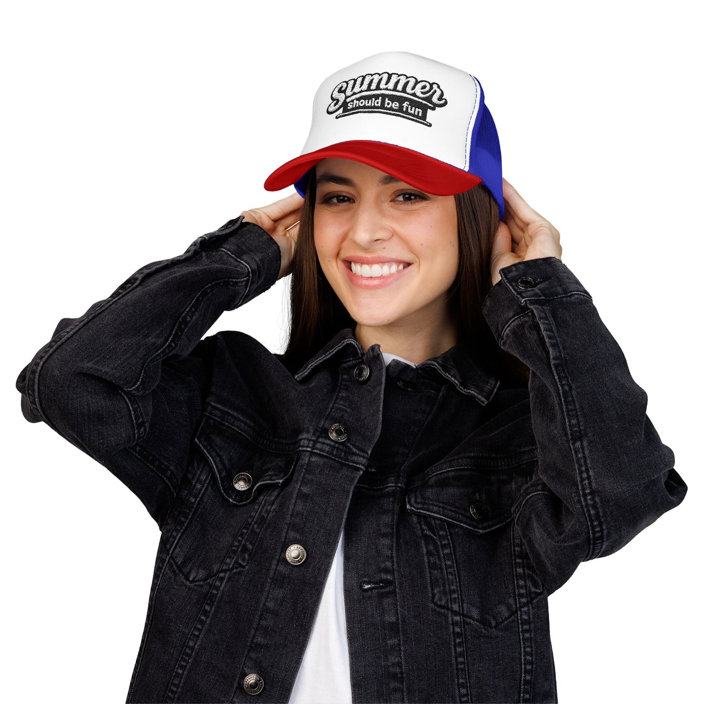Summer Should Be Fun trucker hat | foam front mesh back Summer House quote