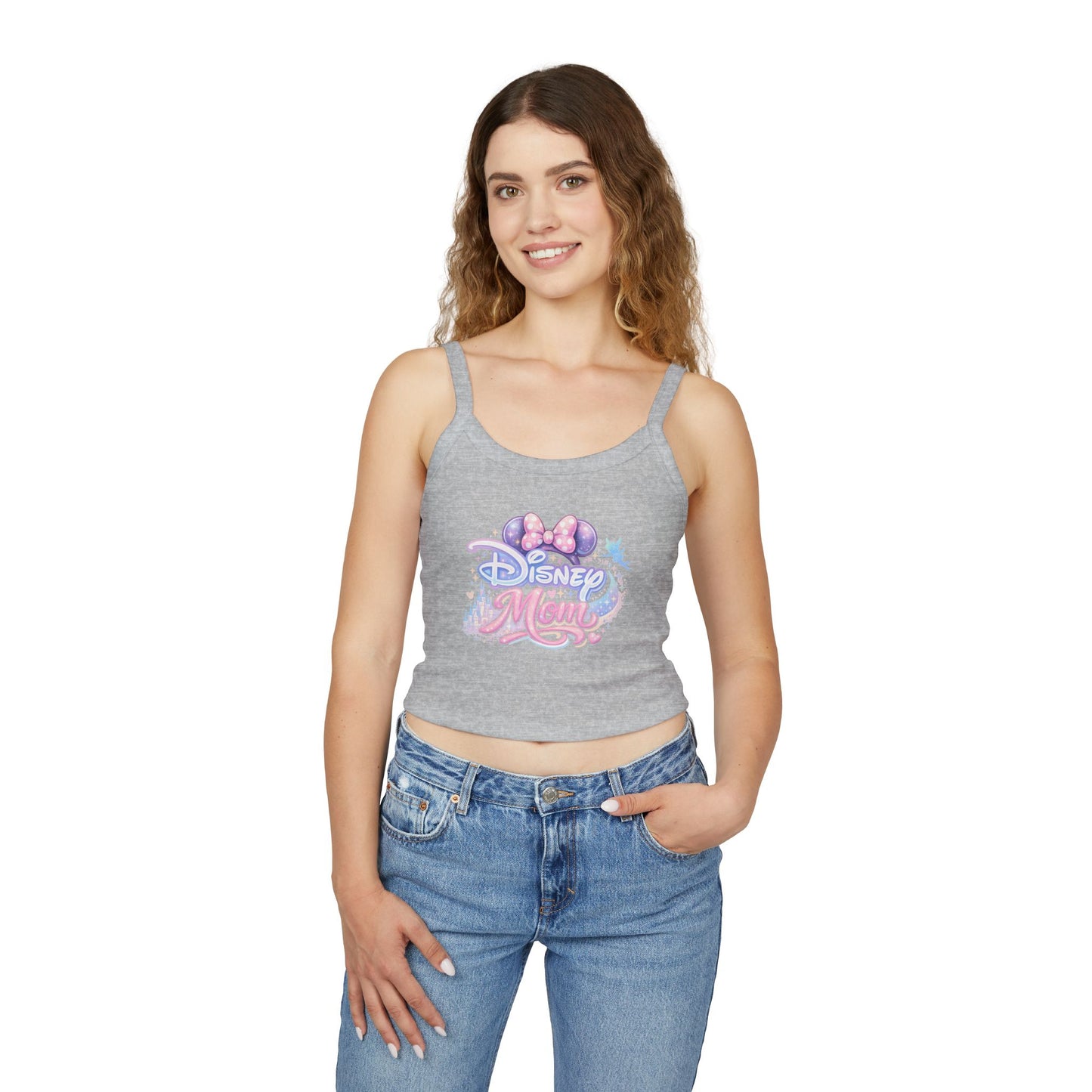 Theme Park Mom tank top | Mouse ears pastel logo