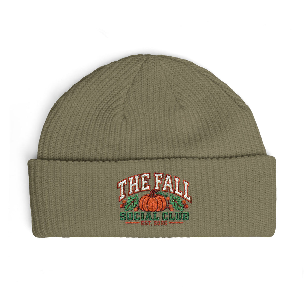 Fall Social Club 2026 Embroidered Cuff Beanie