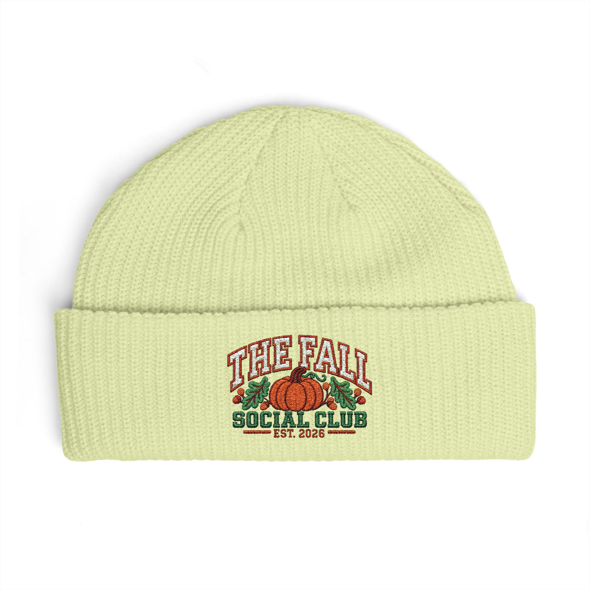Fall Social Club 2026 Embroidered Cuff Beanie