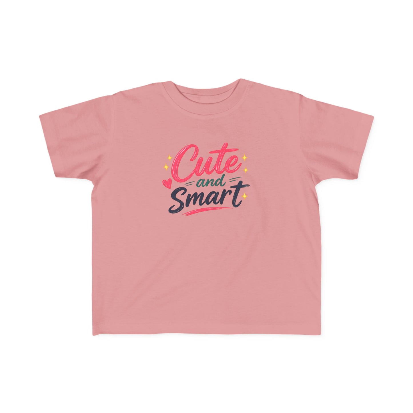 Cute and Smart Toddler Tee | Kids Graphic Shirt, Playful Script Design