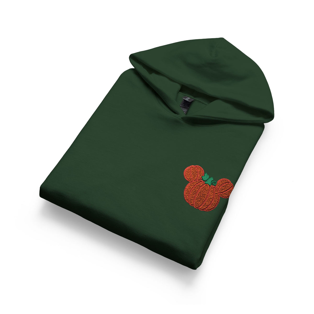 Fall Embroidered Pumpkin Softstyle Youth Midweight Hooded Sweatshirt