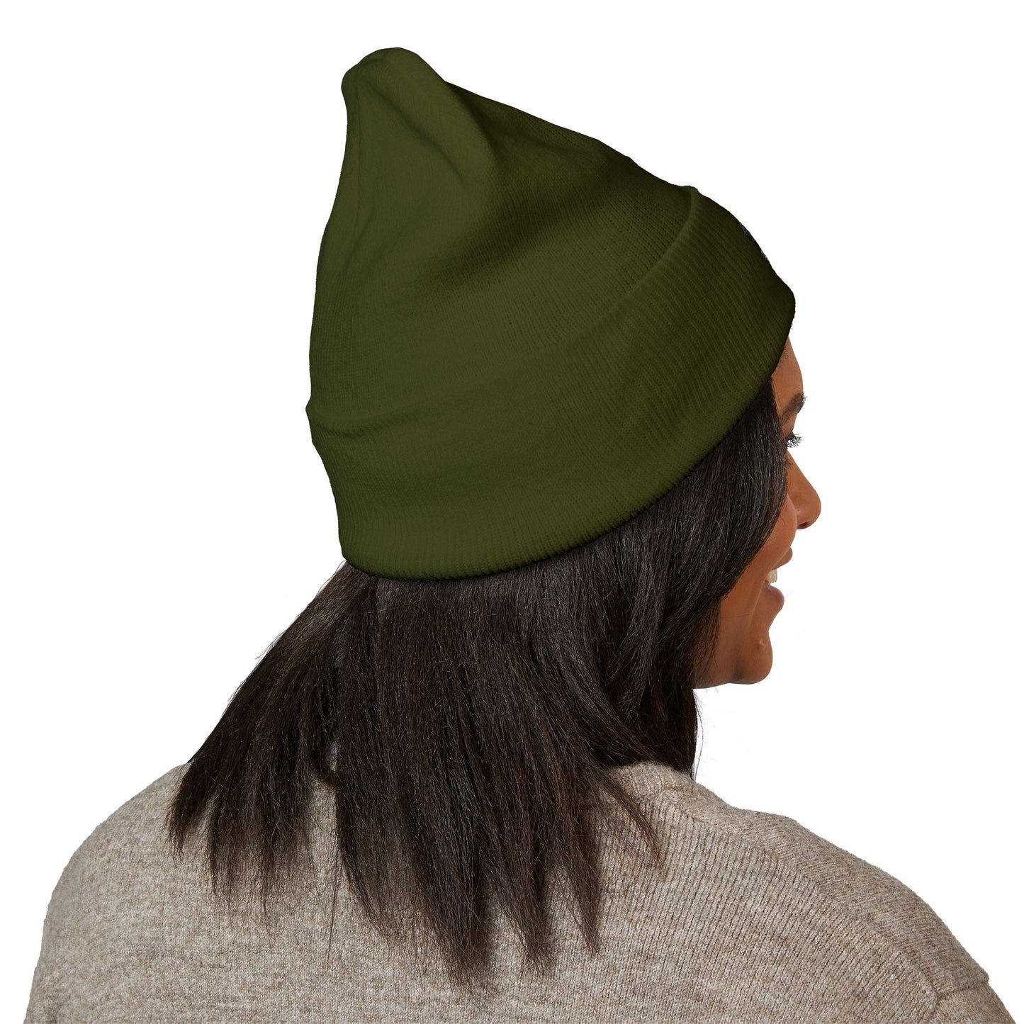 Old English Sheepdog Embroidered Beanie | Cuffed Knit Hat
