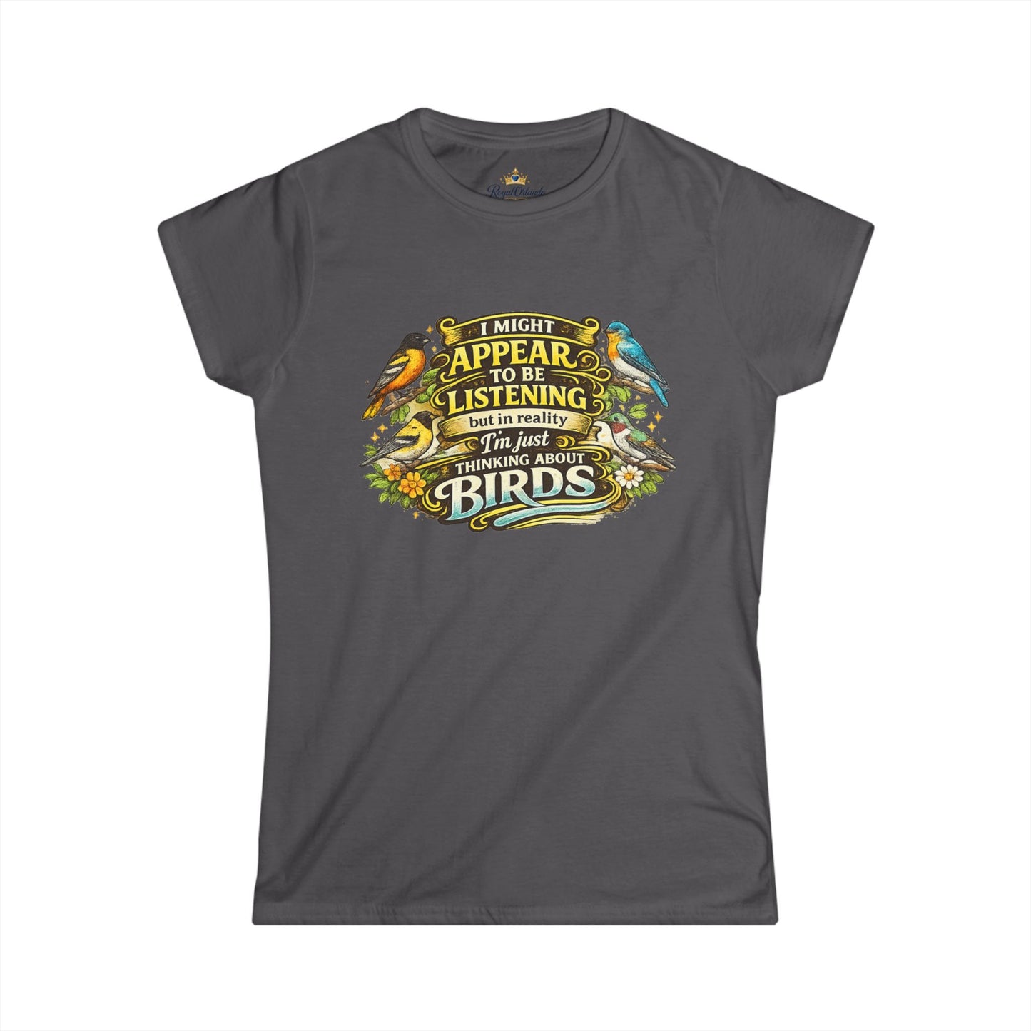 I Might Appear to Be Listening tee | Funny Bird Watching Shirt