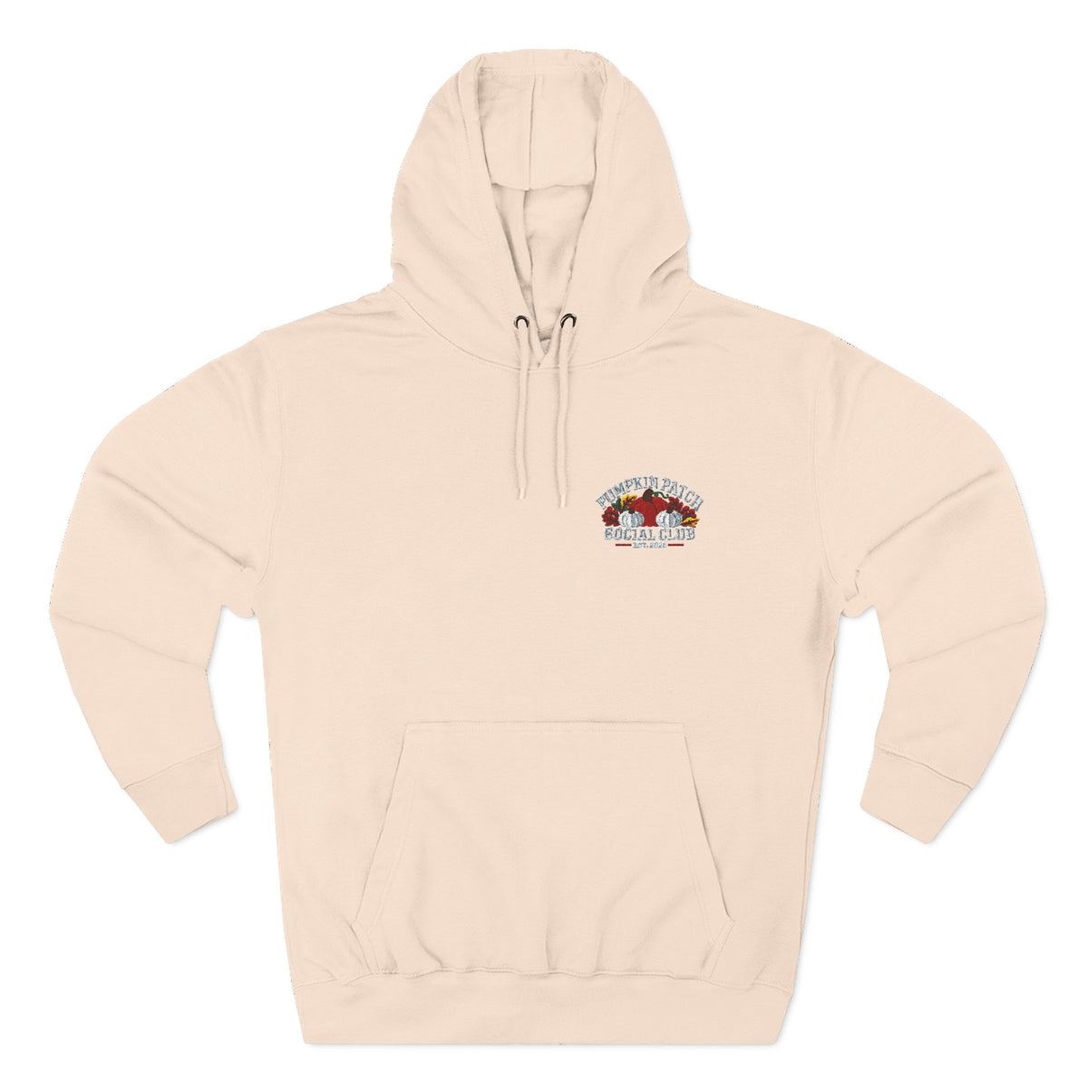 Pumpkin Patch Social Club 2026 Embroidered Three-Panel Fleece Hoodie