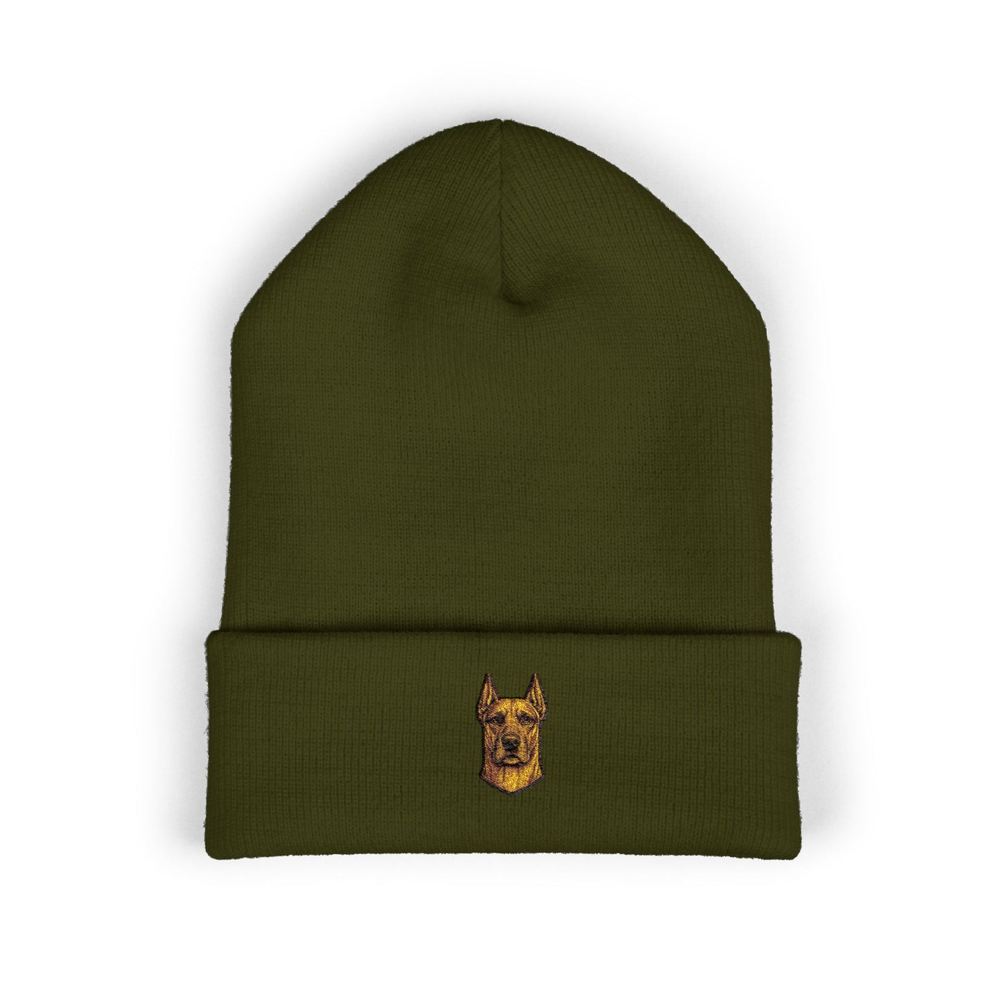 Great Dane  Embroidery Beanie | Cuffed Knit Hat