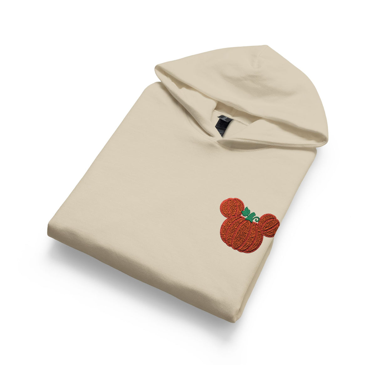 Fall Embroidered Pumpkin Softstyle Youth Midweight Hooded Sweatshirt