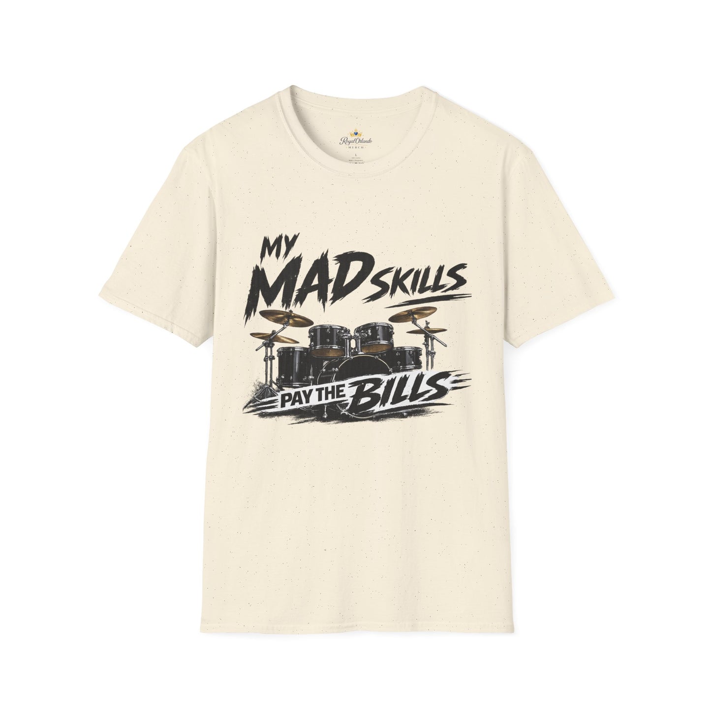 My Mad Skills Drums T-Shirt | Drum Set Graphic, Musician Tee