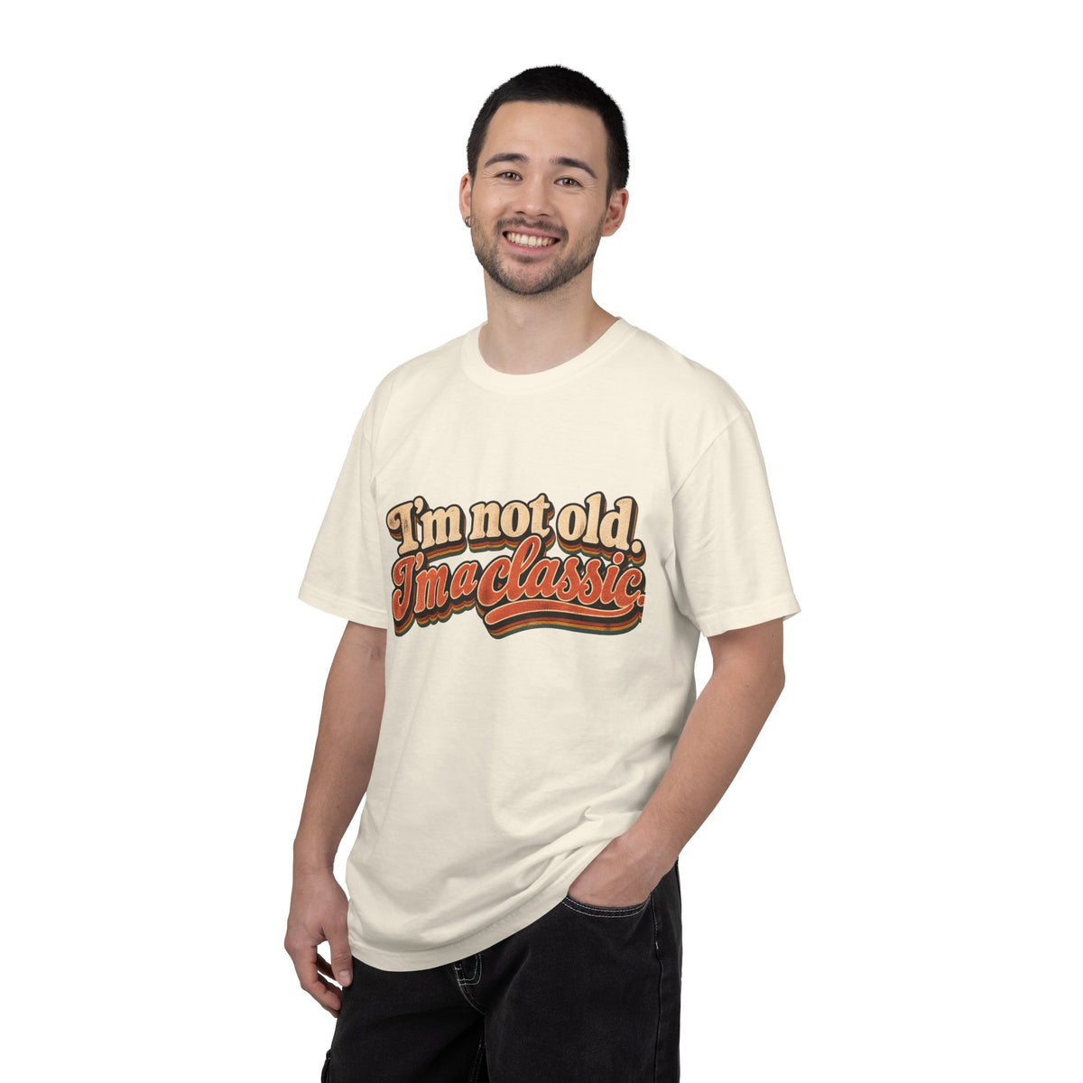 I'm Not Old I'm a Classic T-shirt | Retro Script Vintage Typography