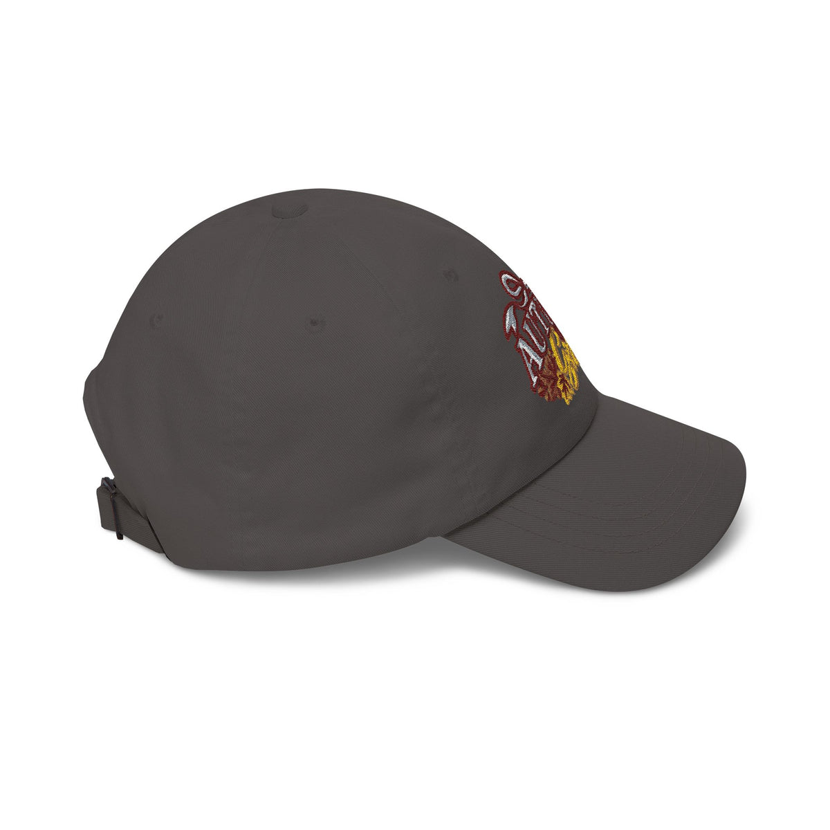 Autumn Girl embroidered design Classic Cap | fall leaves, ribbon
