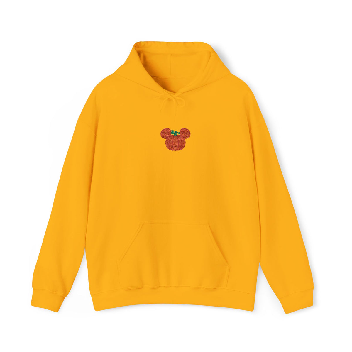 Fall Pumpkin Embroidered Ears silhouette Hoodie | Halloween pumpkin ears sweatshirt