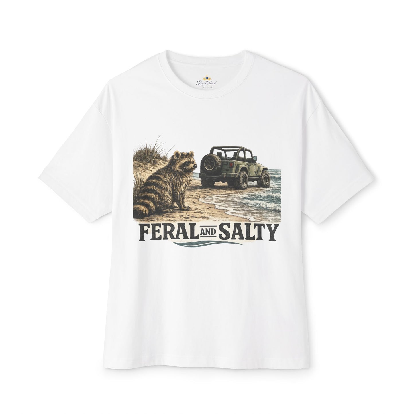 Unisex Oversized Boxy Tee -Feral and Salty