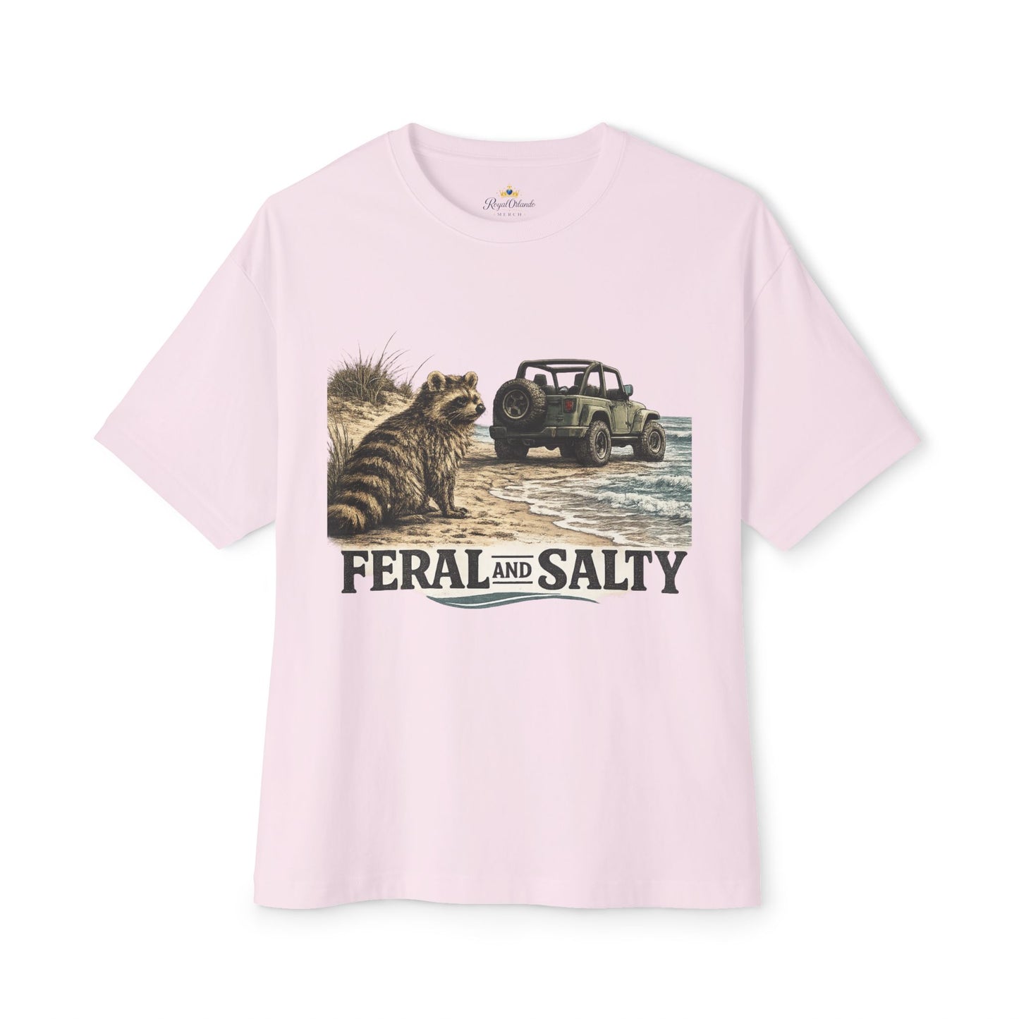 Unisex Oversized Boxy Tee -Feral and Salty
