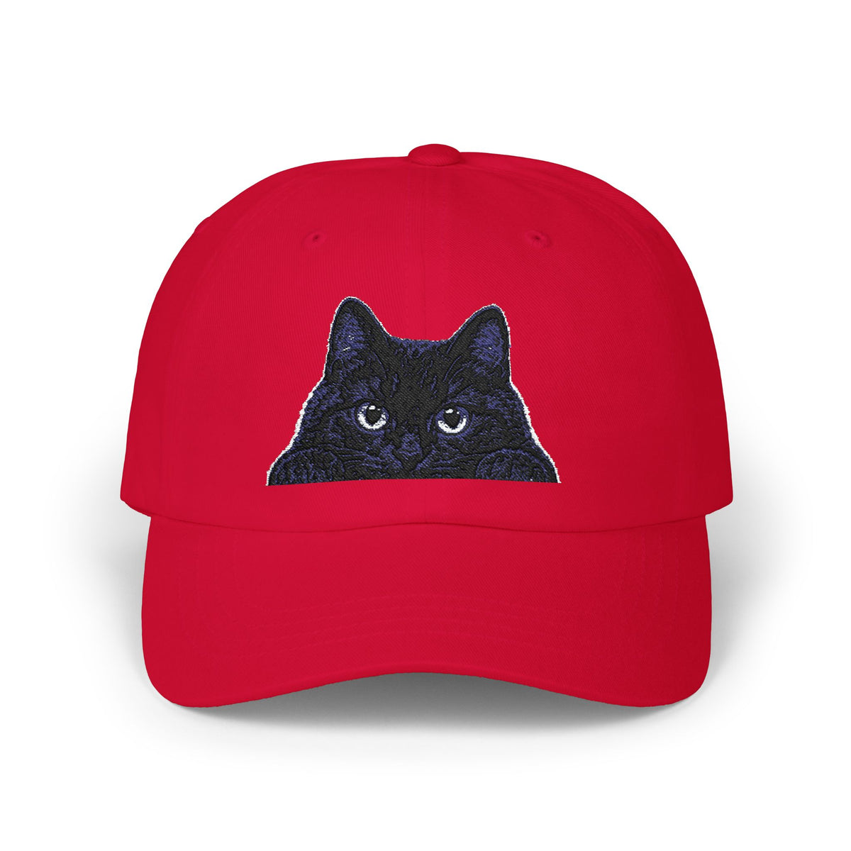Black Cat embroidered Classic Dad Cap