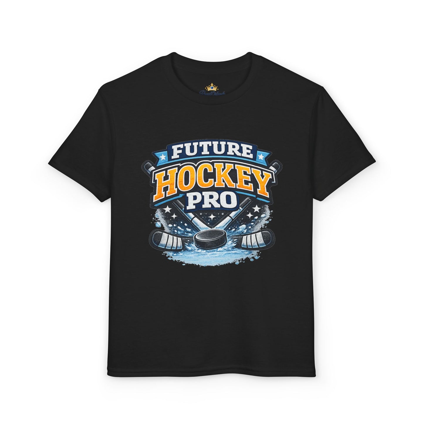 Future Hockey Pro Youth T-Shirt | Hockey Graphic, Puck & Sticks