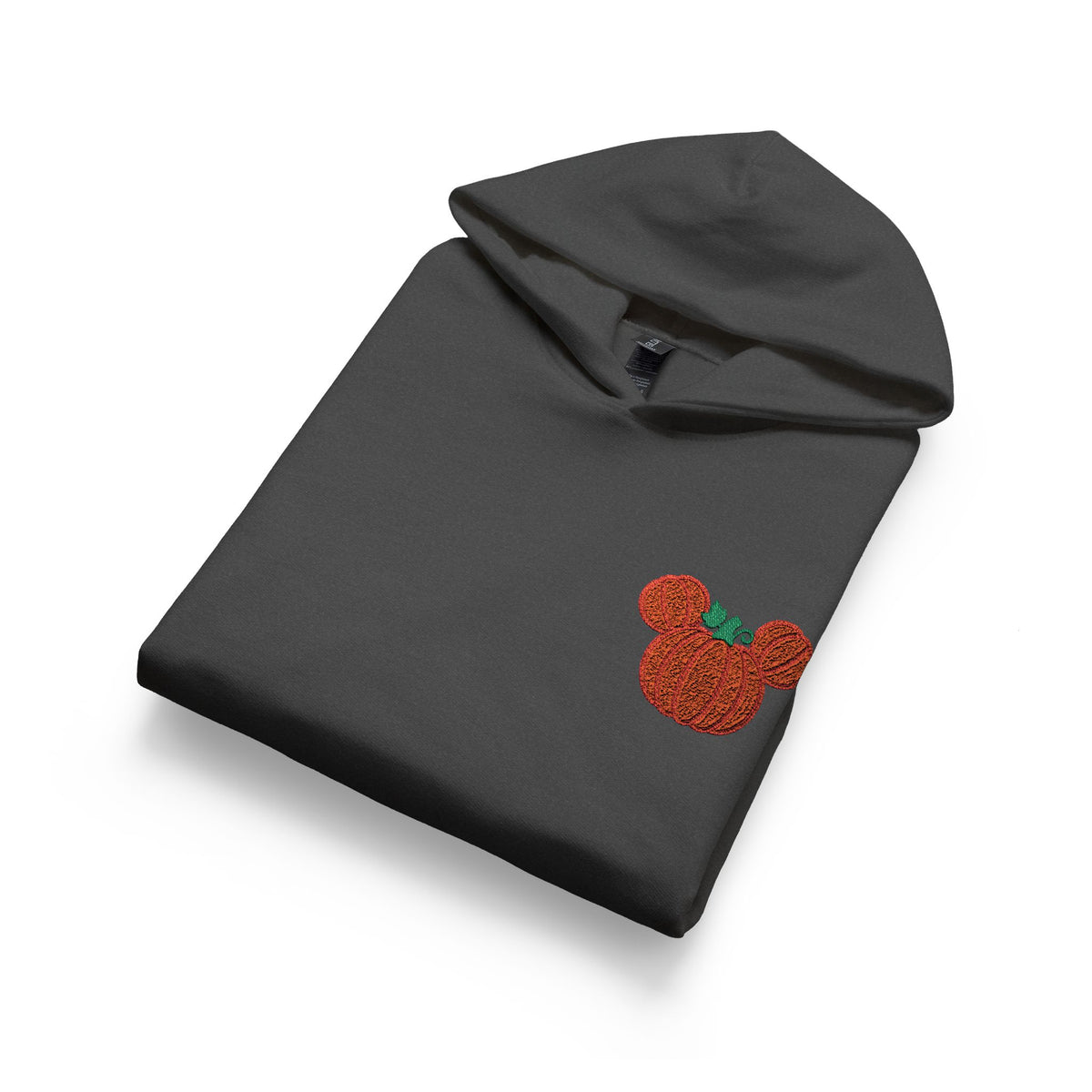 Fall Embroidered Pumpkin Softstyle Youth Midweight Hooded Sweatshirt