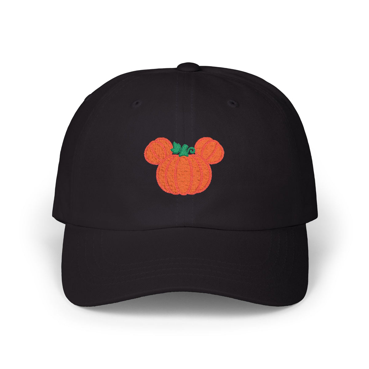 Fall theme embroidered pumpkin Classic Cap