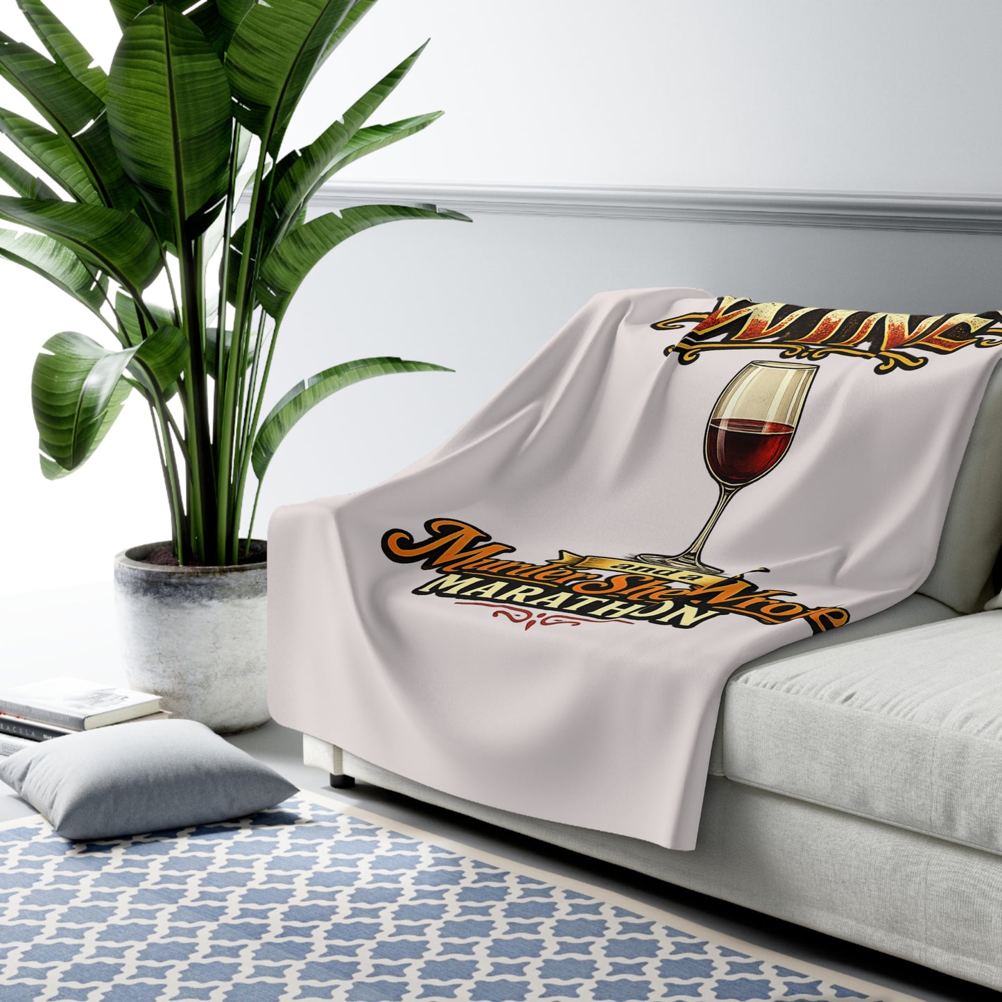Murder She Wrote marathon sherpa blanket