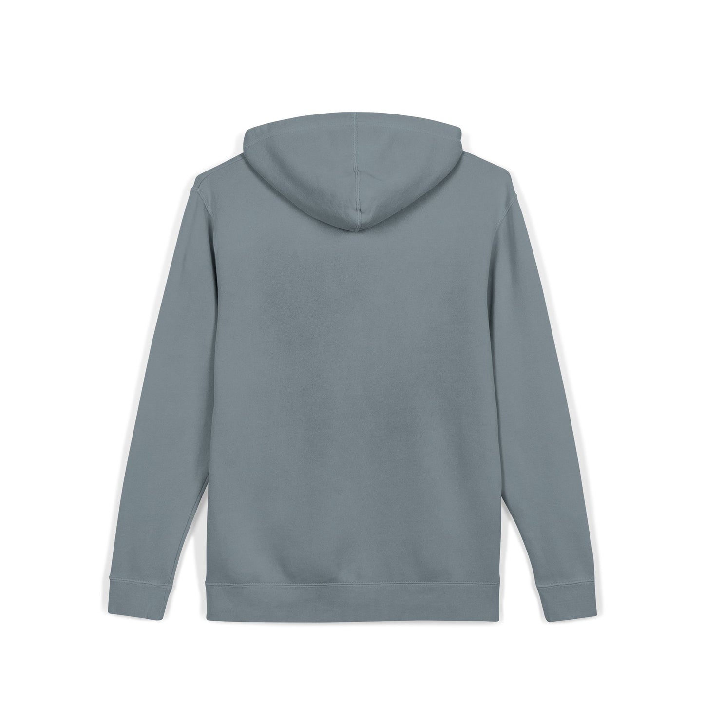 Embroidered Flag Patch Hoodie — Pigment-Dyed Casual Pullover