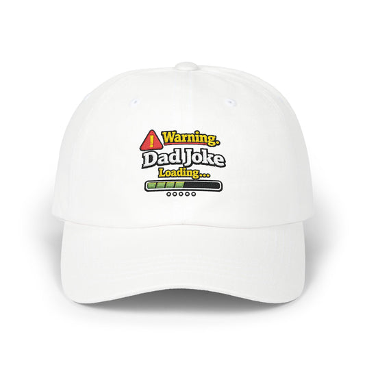 Warning Dad Joke Loading cap | Classic Baseball Hat