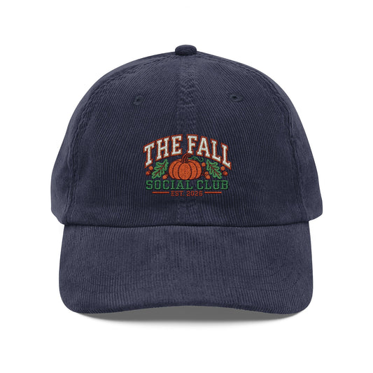 The Fall Social Club 2026 Vintage Corduroy Cap (Embroidery)