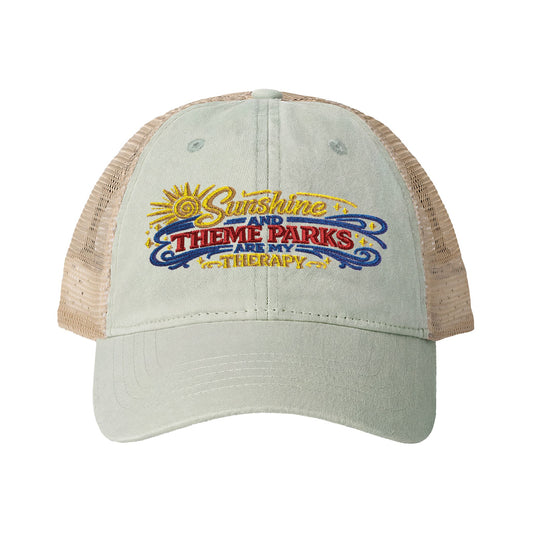 Women's Washed Mesh-Back Cap Sunshine and theme parks are my therapy vacation hat