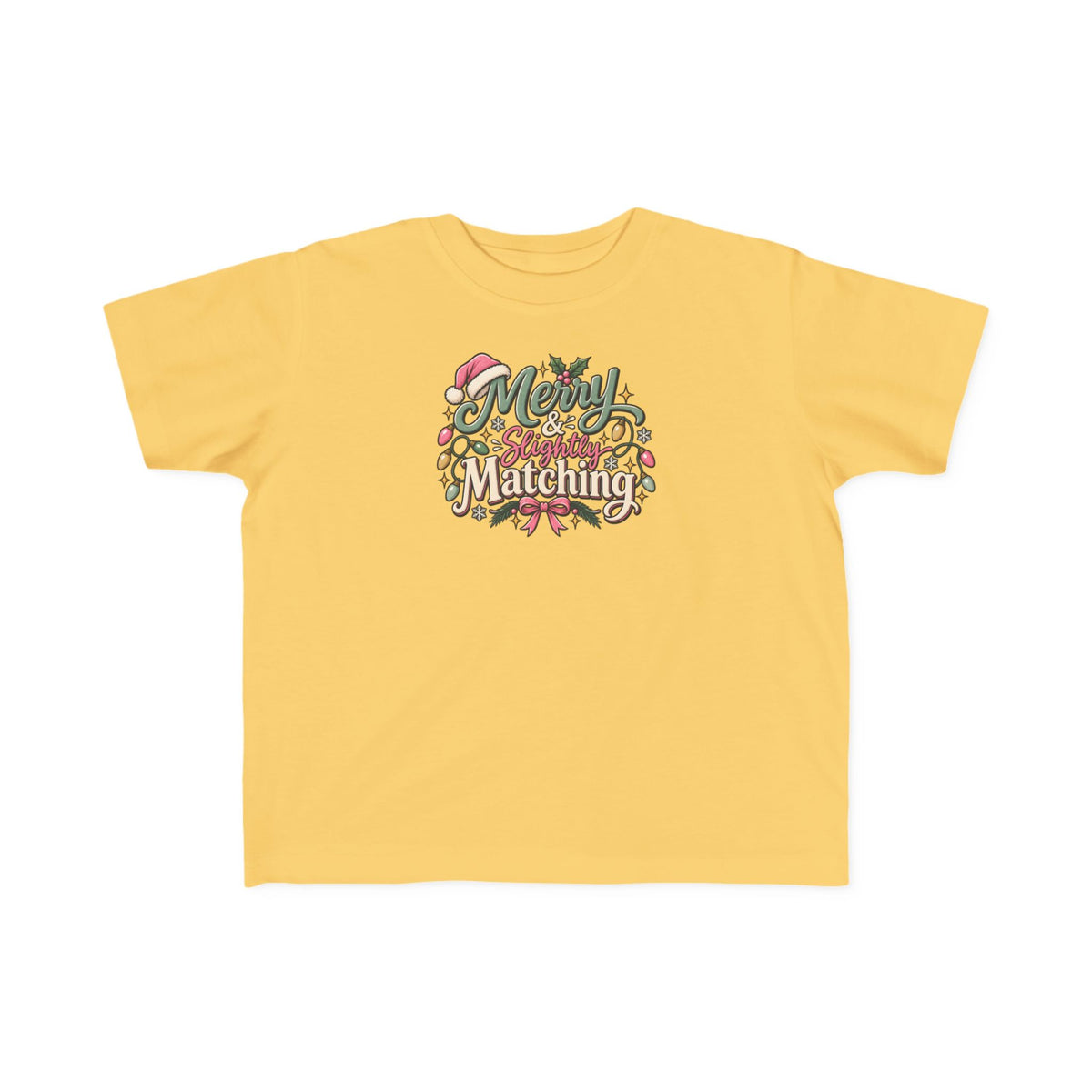 Kids Christmas Tee — “Merry Matching” Festive Holiday Shirt for Toddlers