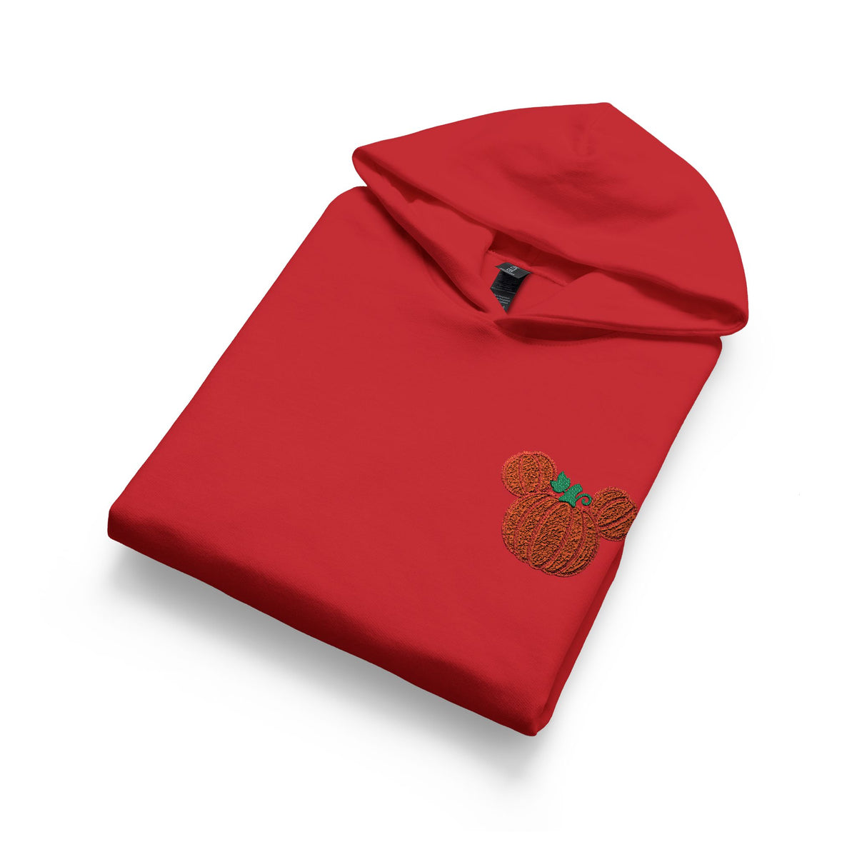 Fall Embroidered Pumpkin Softstyle Youth Midweight Hooded Sweatshirt