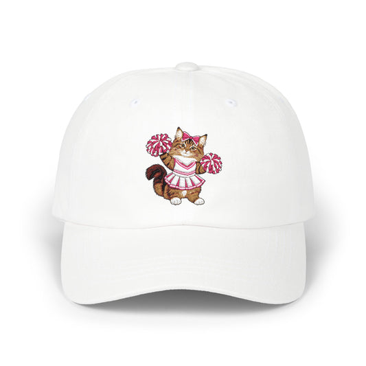 Cheer Cat embroidered Classic Dad Cap
