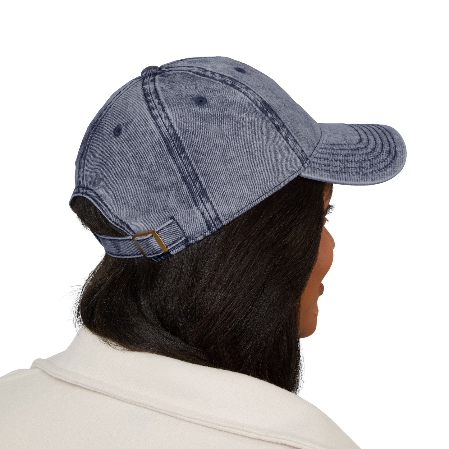 Embroidered Dachshund Head Cap | Vintage Distressed Baseball Hat