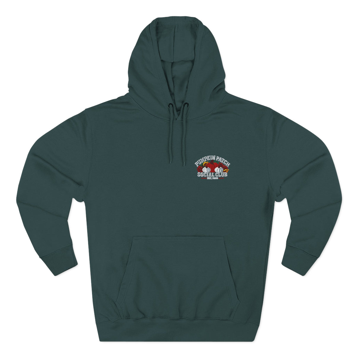 Pumpkin Patch Social Club 2026 Embroidered Three-Panel Fleece Hoodie