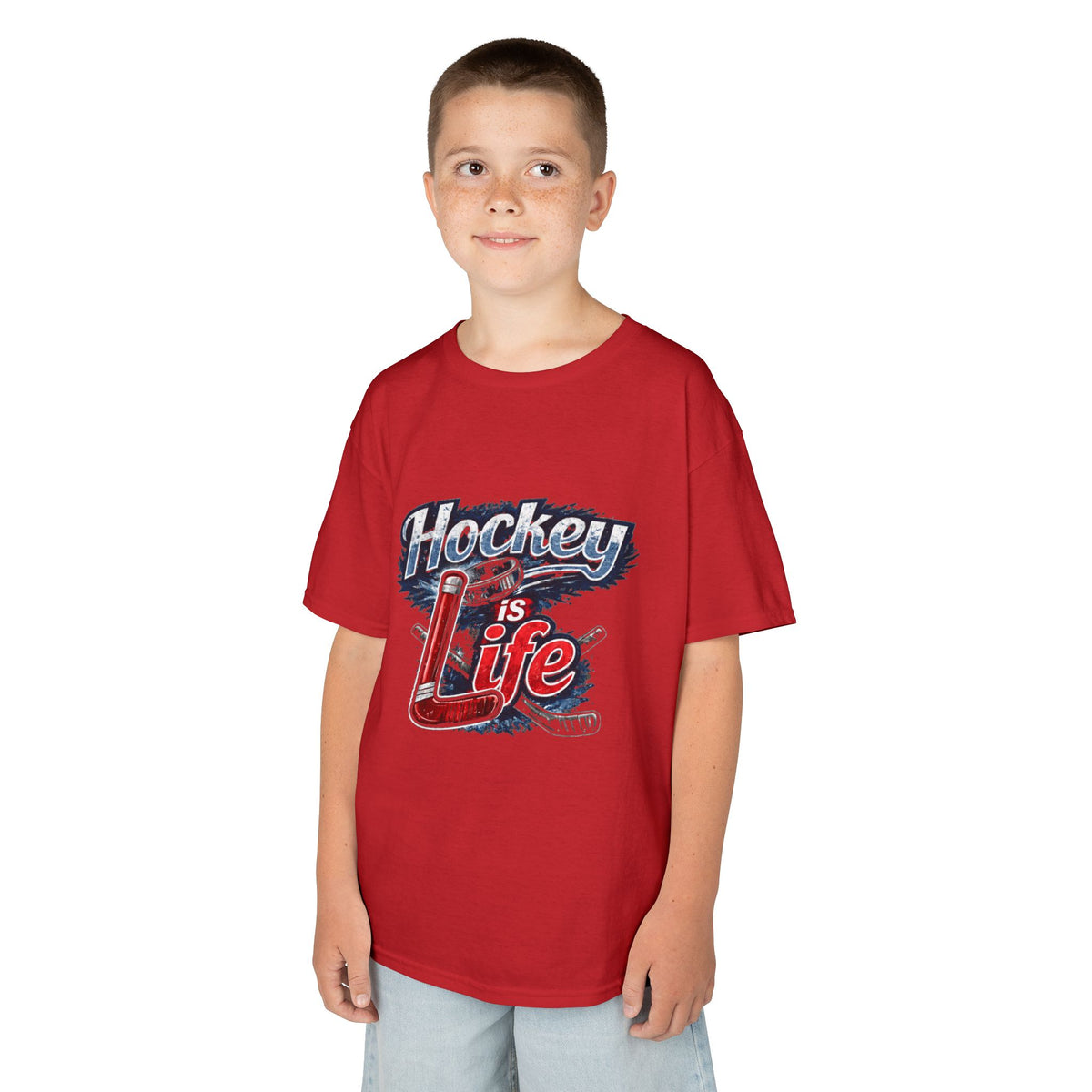 Hockey Is Life kids t-shirt | Hockey Graphic Tee, Youth Sports Shirt