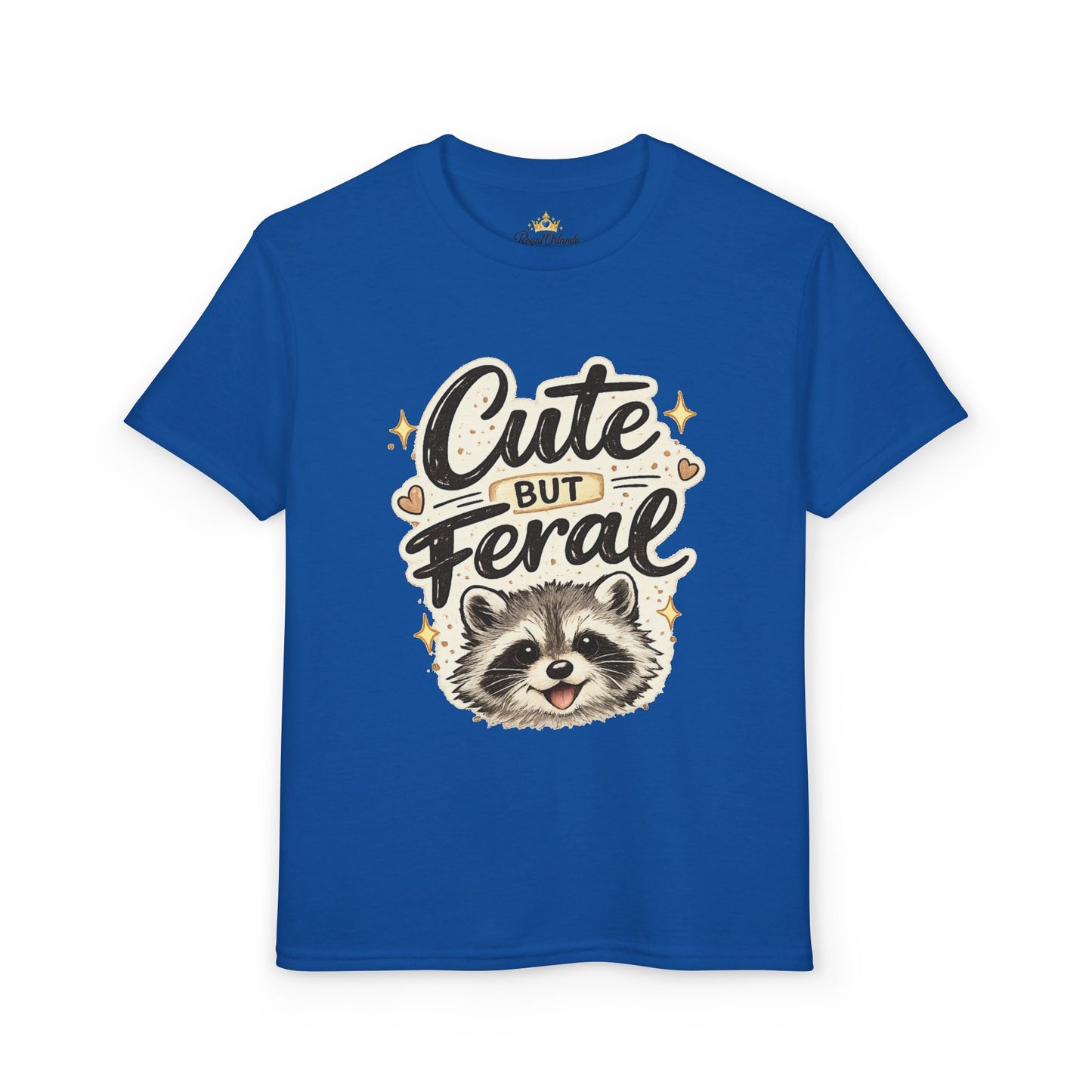 Cute but Feral Raccoon Youth T-Shirt | Kids Animal Graphic Tee