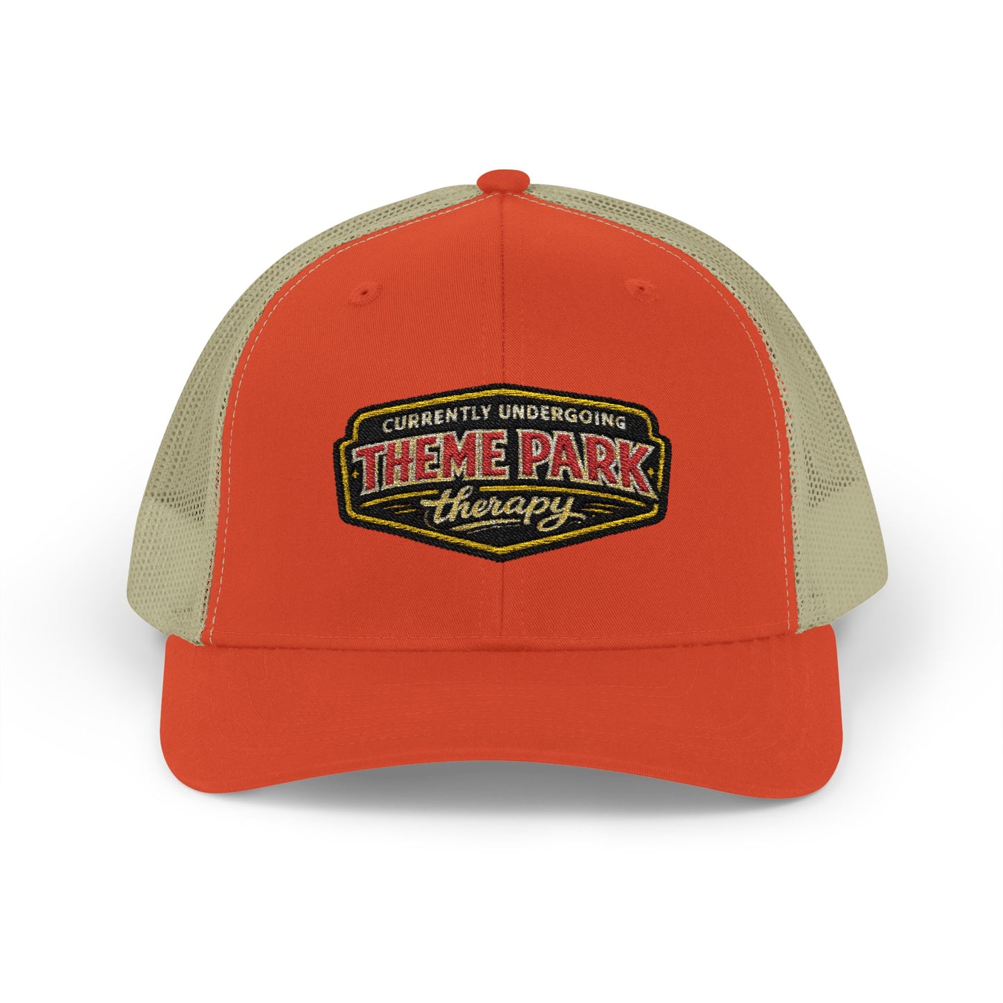Theme Park Therapy Vintage Logo Snapback Cap | Trucker Mesh Hat
