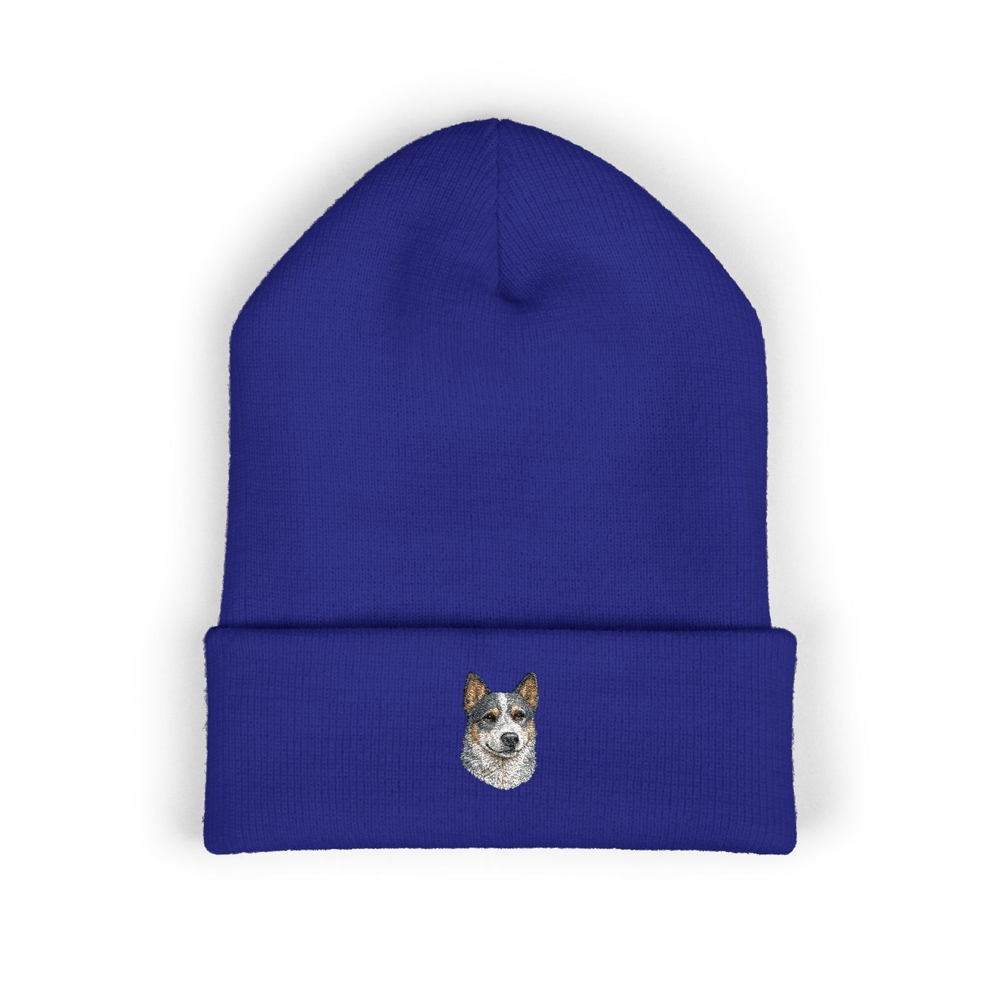 Australian Cattle Dog Embroidered Beanie | Cuffed Knit Hat