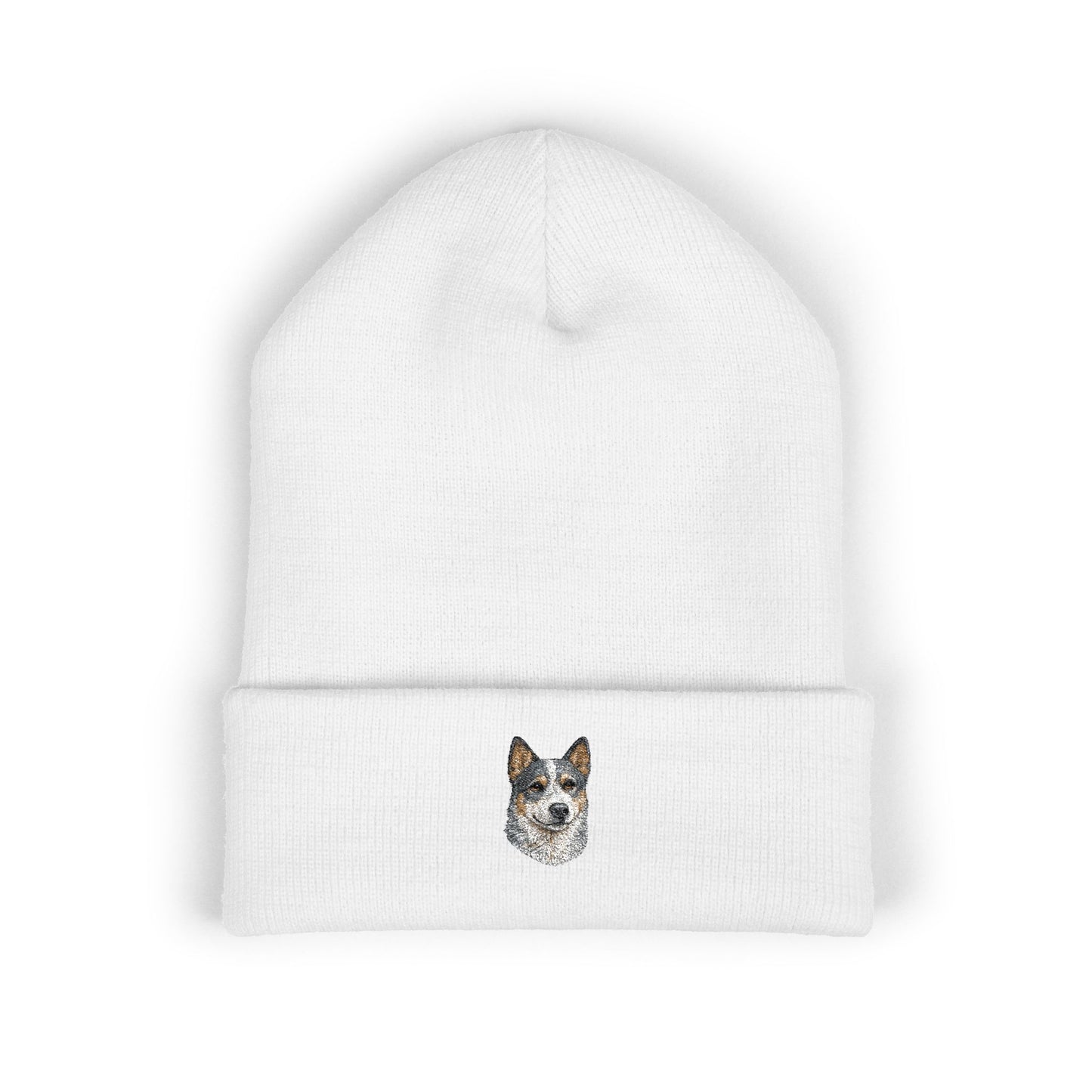Australian Cattle Dog Embroidered Beanie | Cuffed Knit Hat