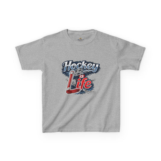 Hockey Is Life kids t-shirt | Hockey Graphic Tee, Youth Sports Shirt
