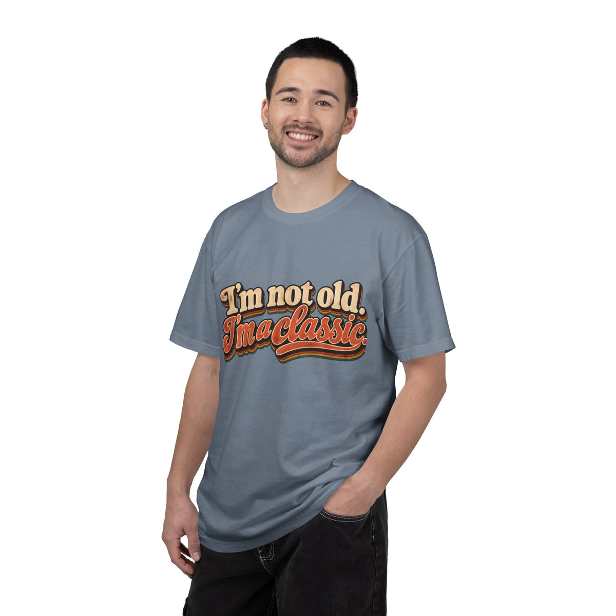 I'm Not Old I'm a Classic T-shirt | Retro Script Vintage Typography