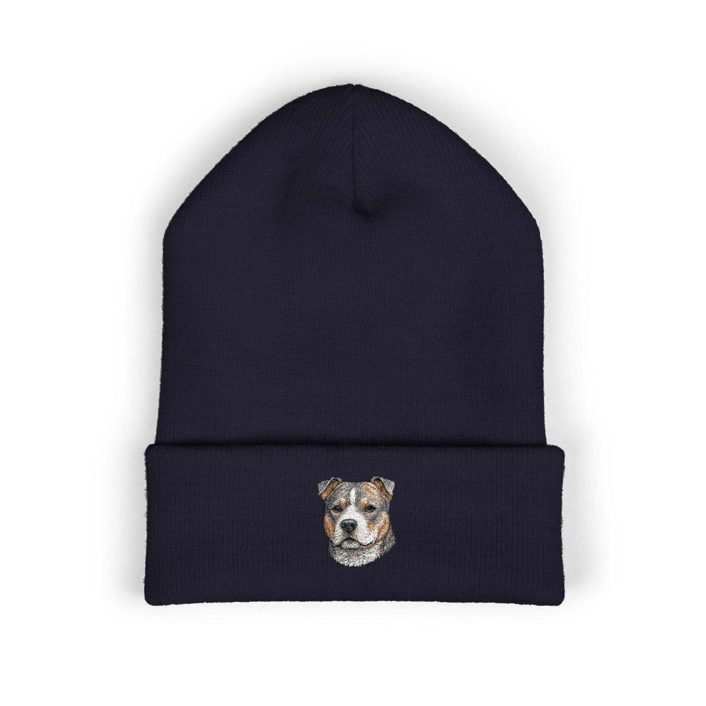 Pit Bull Embroidered Beanie | Cuffed Knit Hat