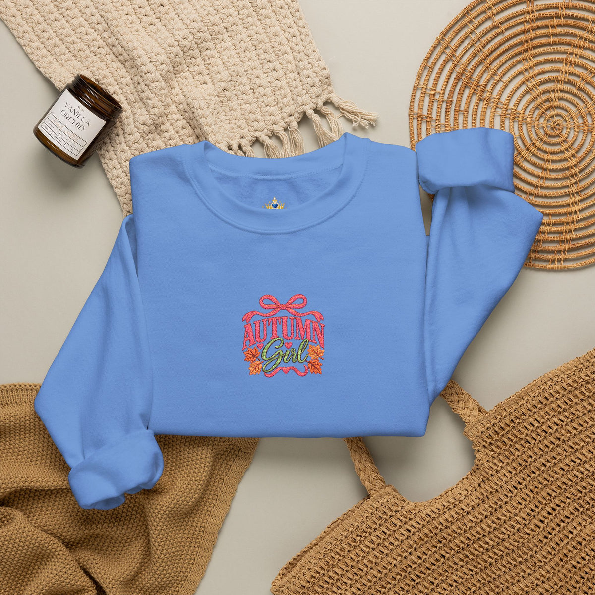 Autumn Girl 2026 Fall embroidered Unisex Heavy Blend™ Crewneck Sweatshirt