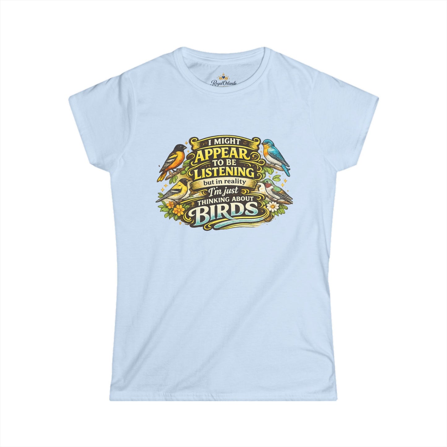 I Might Appear to Be Listening tee | Funny Bird Watching Shirt