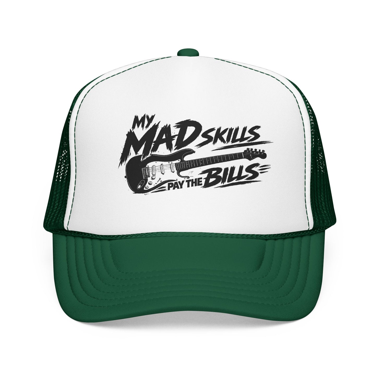 My Mad Skills Guitar Trucker Hat | Musician Rock Cap