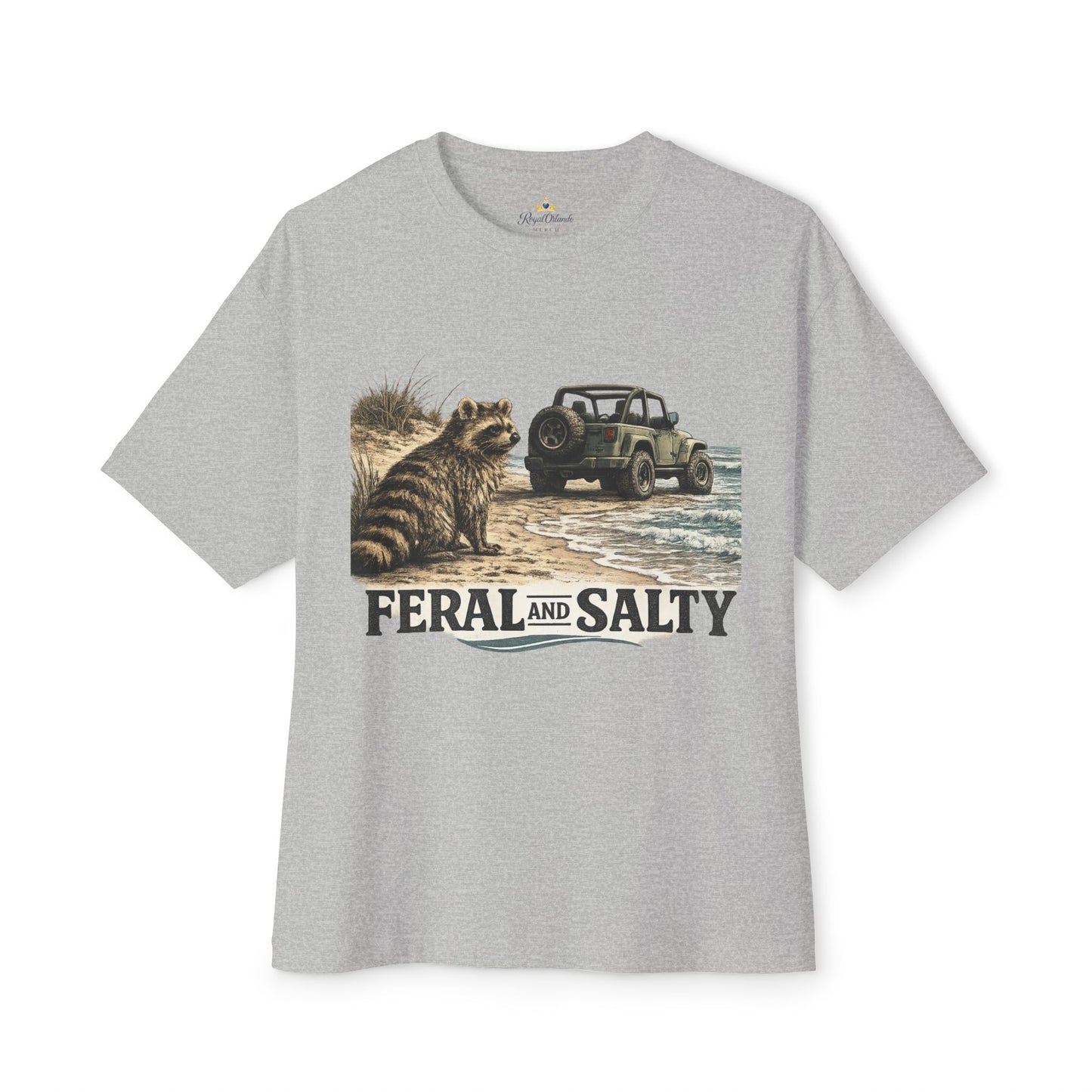 Unisex Oversized Boxy Tee -Feral and Salty