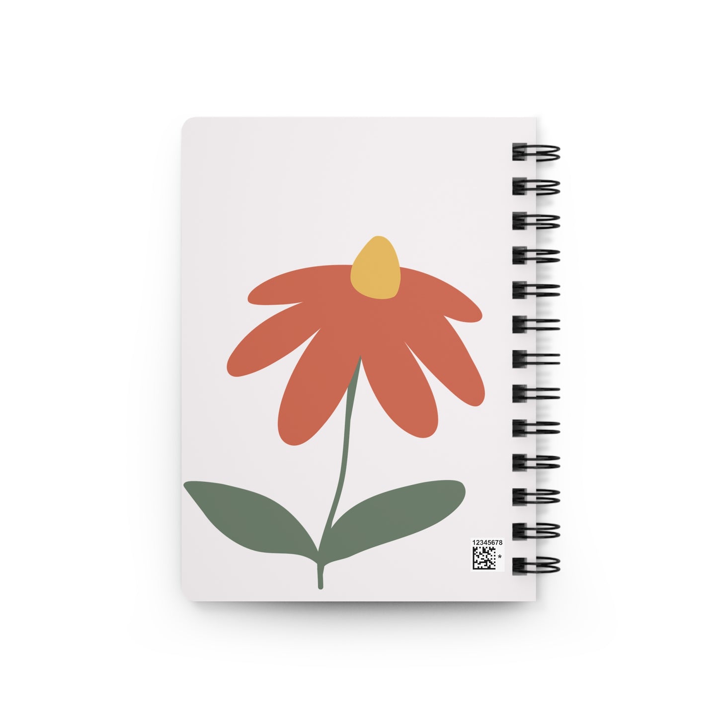 A Mom Teaches Love spiral bound journal | Floral cover notebook