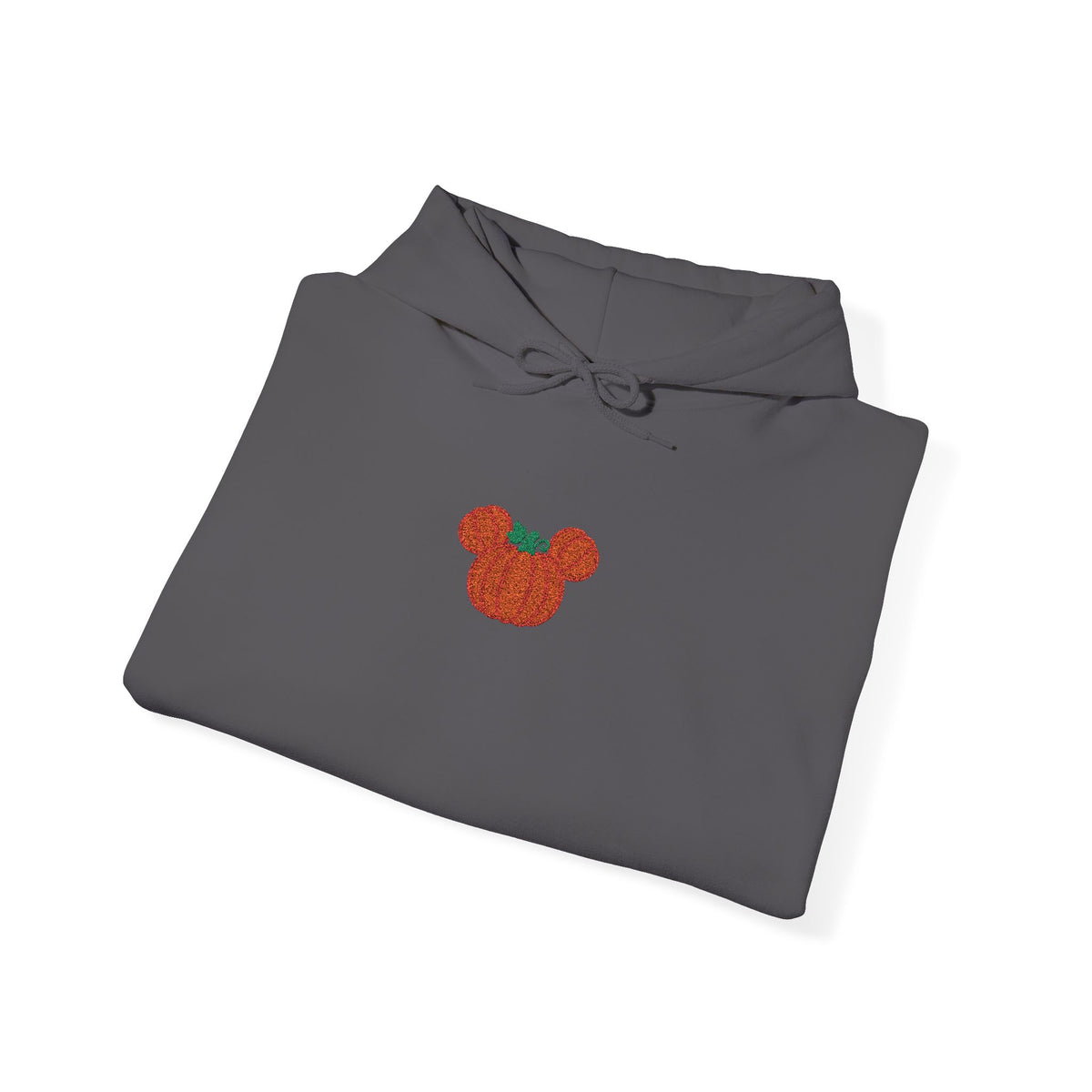 Fall Pumpkin Embroidered Ears silhouette Hoodie | Halloween pumpkin ears sweatshirt