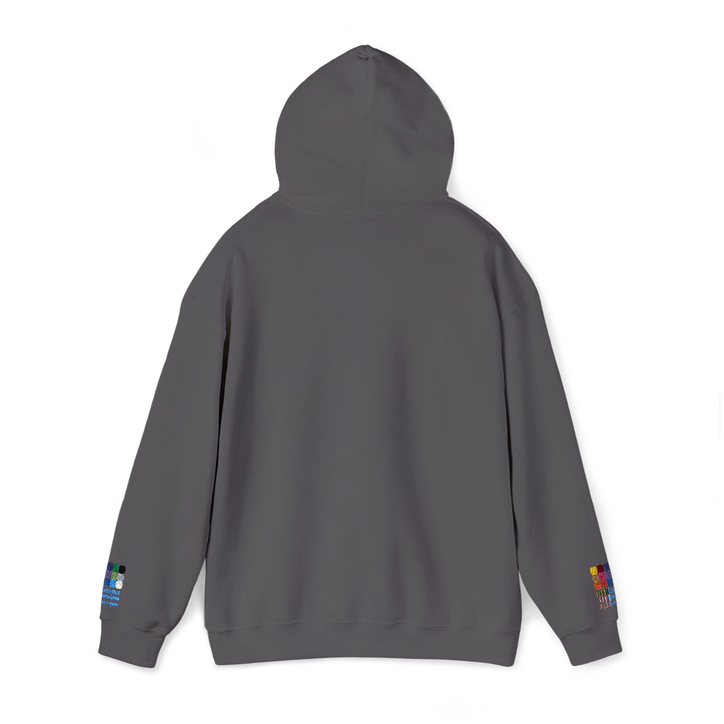 Dachshund embroidered design on hooded sweatshirt