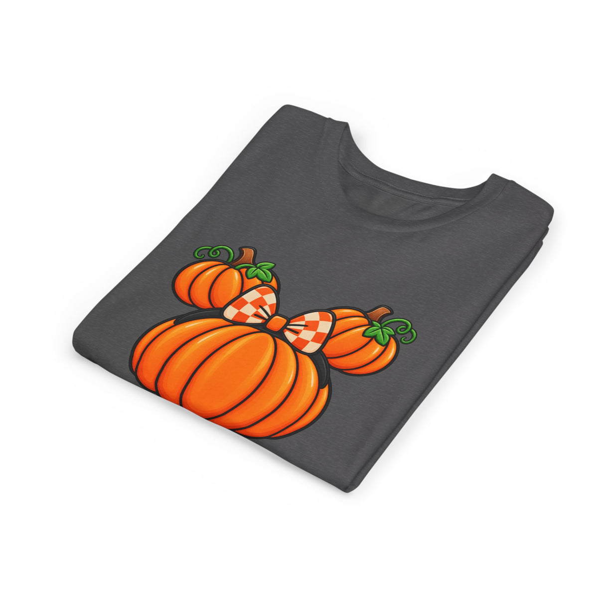 Fall Pumpkin Ears Youth Tee | Halloween Fall Pumpkin Tee