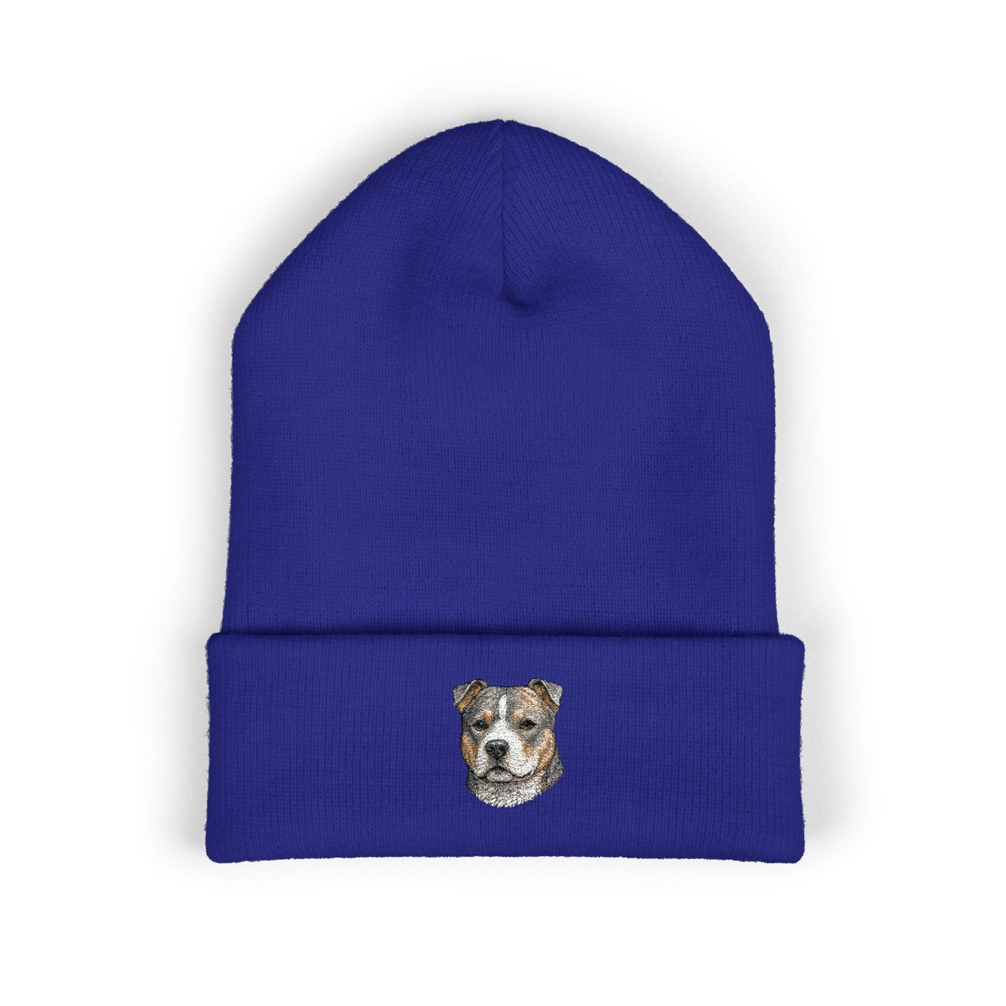 Pit Bull Embroidered Beanie | Cuffed Knit Hat