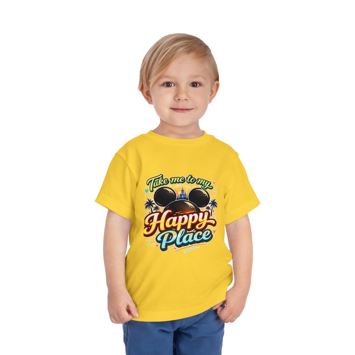 Take Me to My Happy Place Toddler Tee | Mouse Ears Castle Graphic